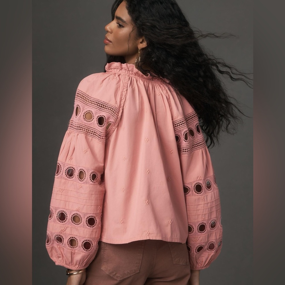 Forever That Girl Long-Sleeve V-Neck Peasant Blouse - Picture 5 of 11